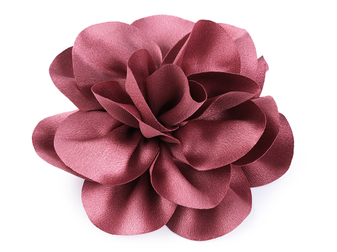 Brosa / podoaba capilara floare din satin ø14,5 cm - Galben muștar (1 Bucată)