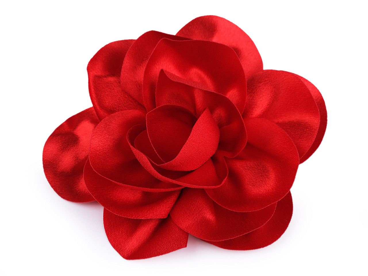 Brosa / podoaba capilara floare din satin ø14,5 cm - Galben muștar (1 Bucată)