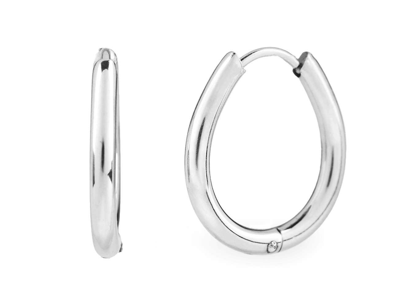 Cercei cercuri din oțel inoxidabil - Auriu (1 Pereche)