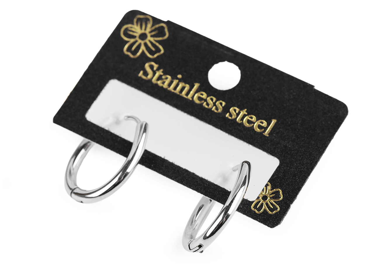 Cercei cercuri din oțel inoxidabil - Auriu (1 Pereche)