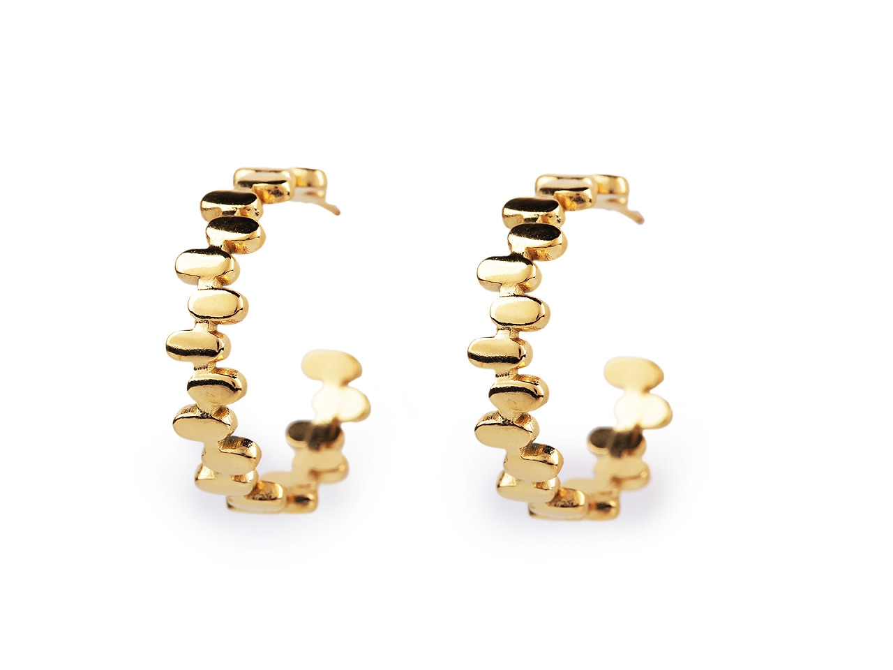 Cercei cercuri din oțel inoxidabil - Argintiu (1 Pereche)