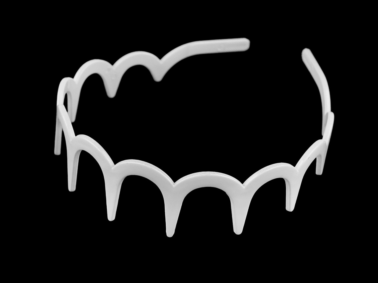 Bentita din plastic pentru par - Roz deschis (1 Bucată)