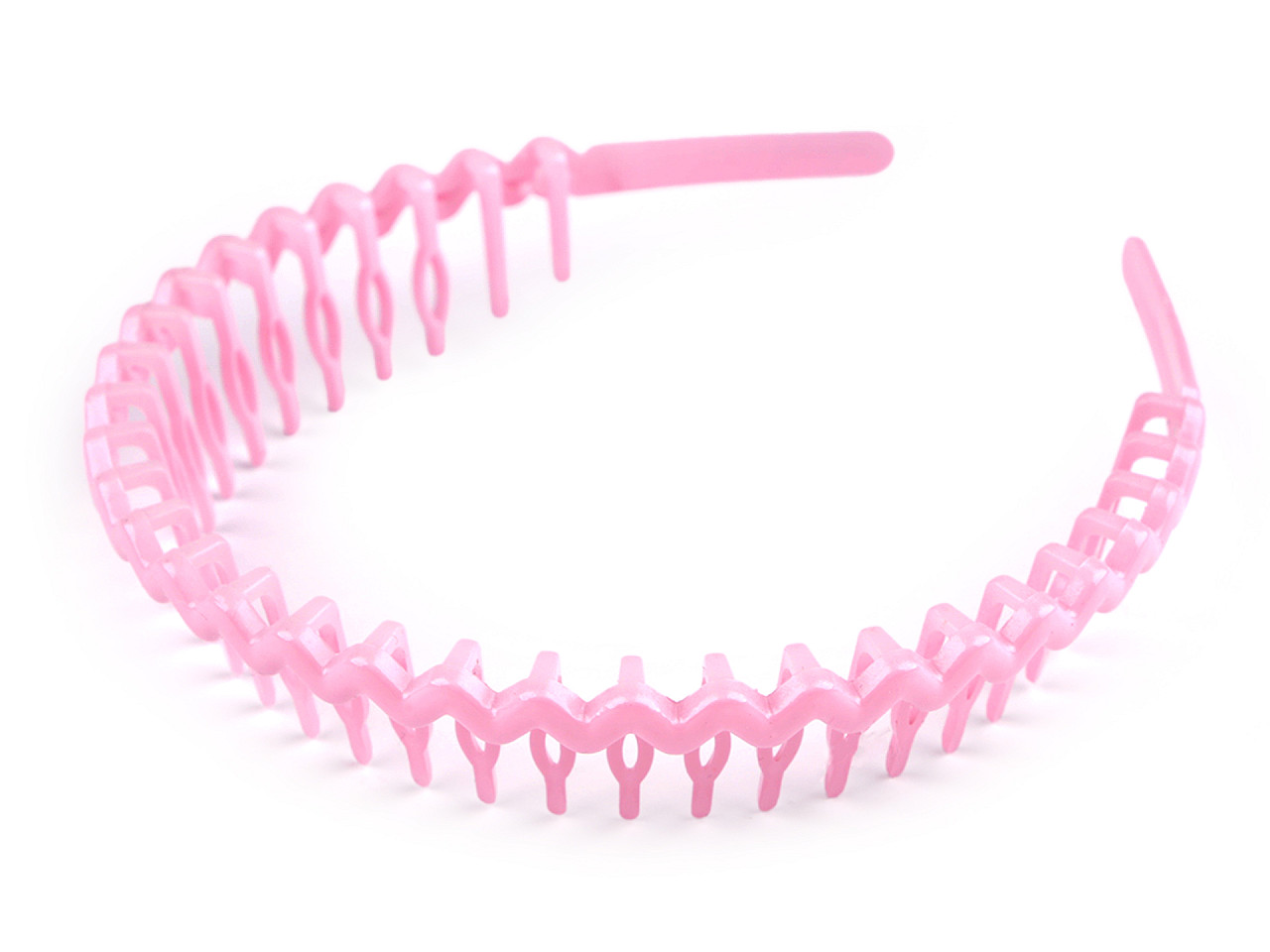 Bentita din plastic cu pieptene - Negru (1 Bucată)