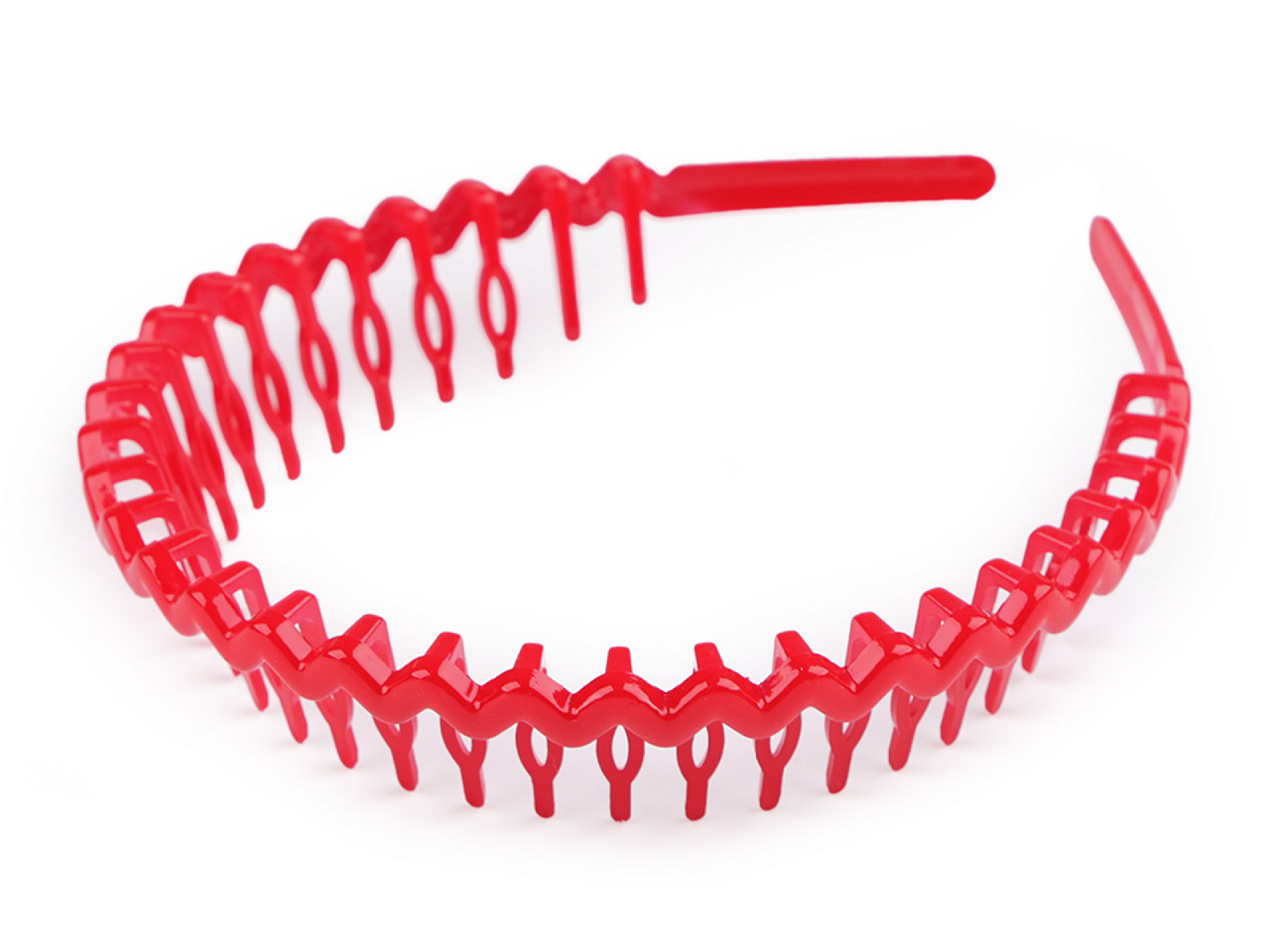 Bentita din plastic cu pieptene - Negru (1 Bucată)