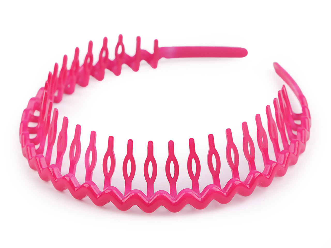 Bentita din plastic cu pieptene - Negru (1 Bucată)