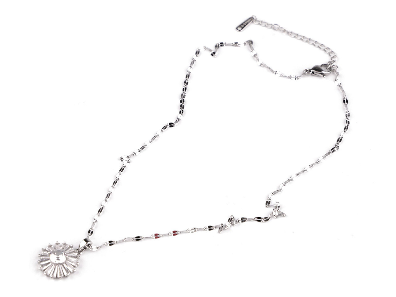 Colier din oțel inoxidabil - Cristal (1 Bucată)