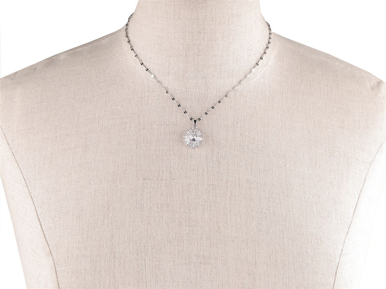 Colier din oțel inoxidabil - Cristal (1 Bucată)