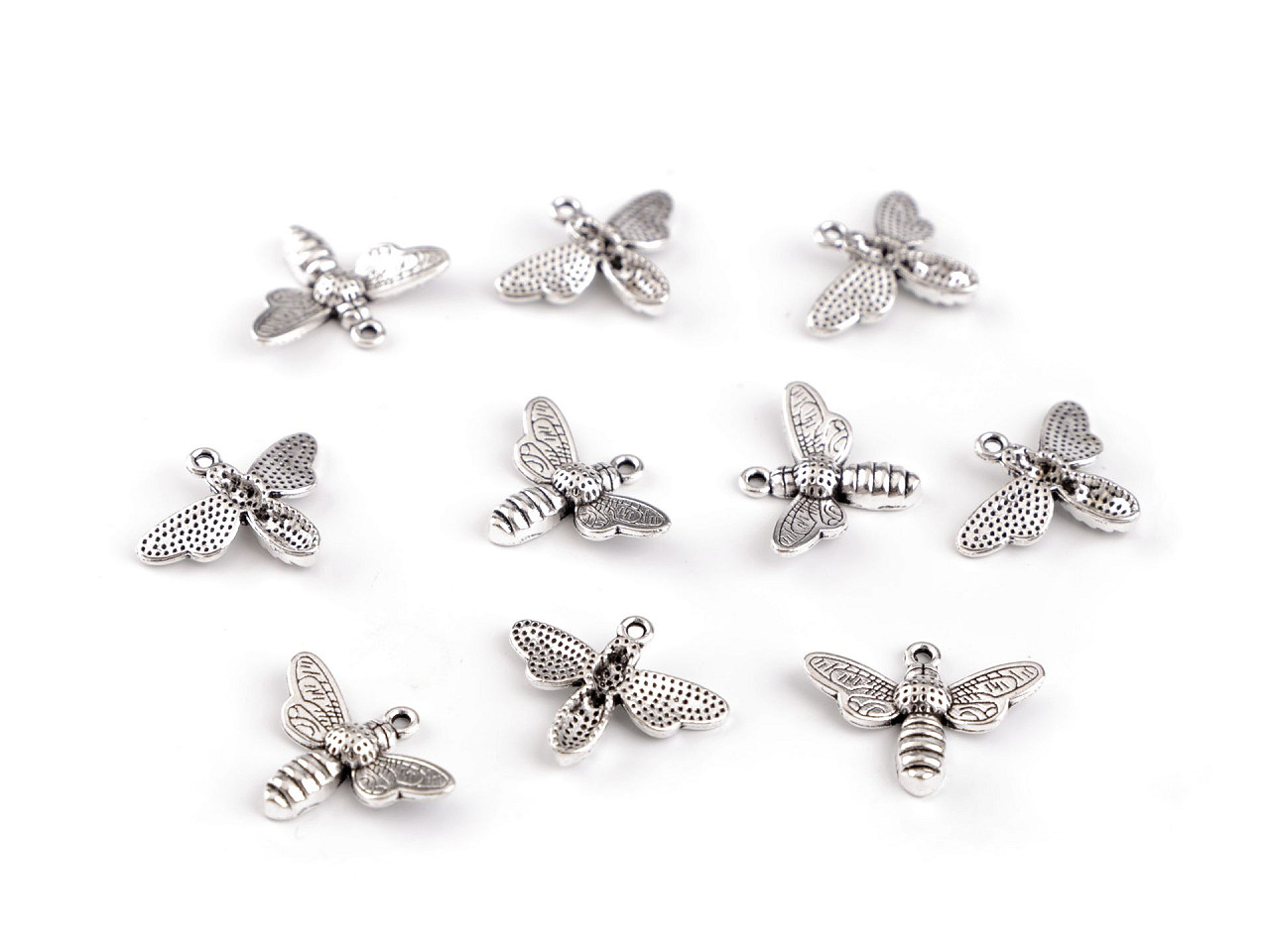 Pandantiv albina 19x15 mm - Auriu rose (10 Bucăți)