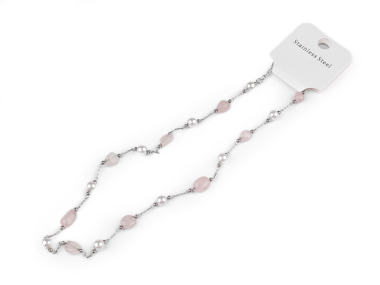 Colier din oțel inoxidabil - Albastru delta (1 Bucată)