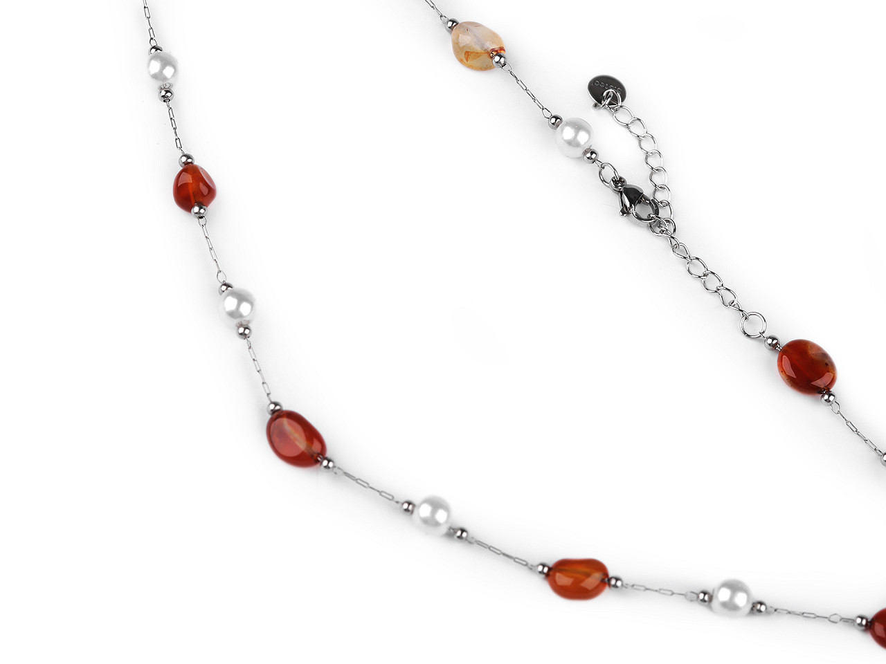 Colier din oțel inoxidabil - Albastru delta (1 Bucată)