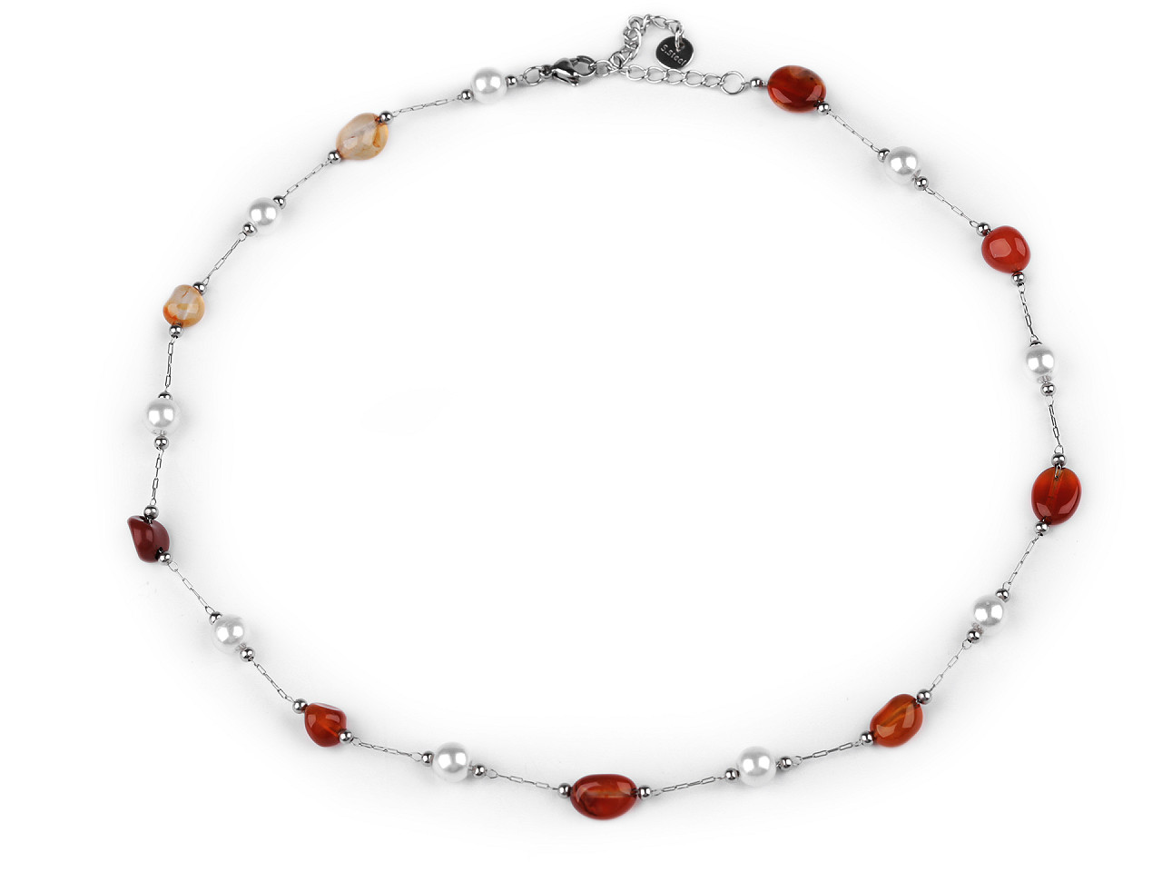 Colier din oțel inoxidabil - Albastru delta (1 Bucată)