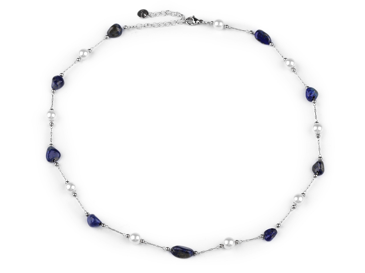 Colier din oțel inoxidabil - Albastru delta (1 Bucată)