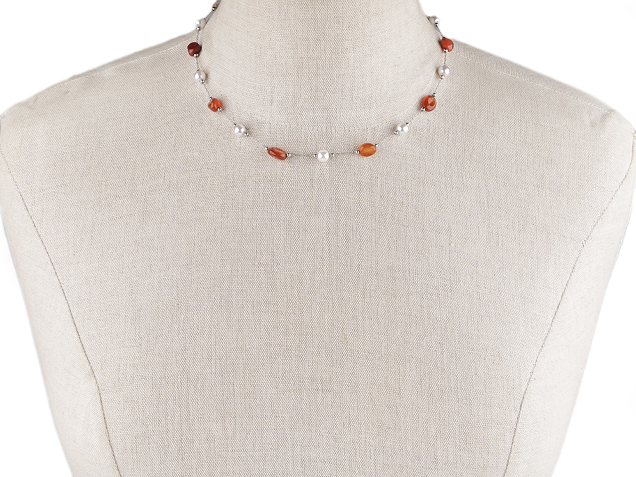 Colier din oțel inoxidabil - Albastru delta (1 Bucată)