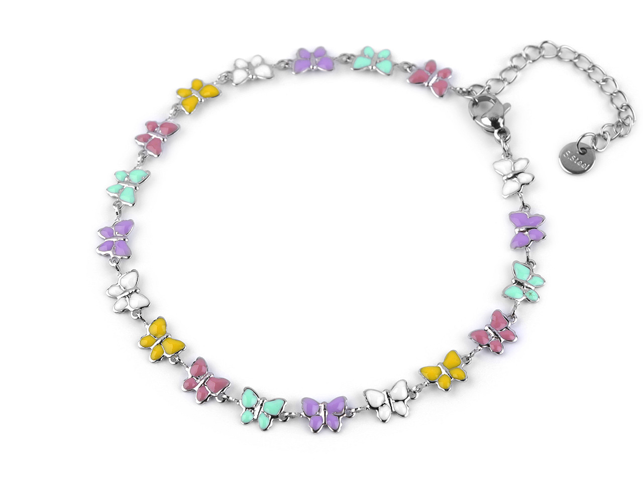 Bratara de glezna din otel inoxidabil - Multicolor (1 Bucată)