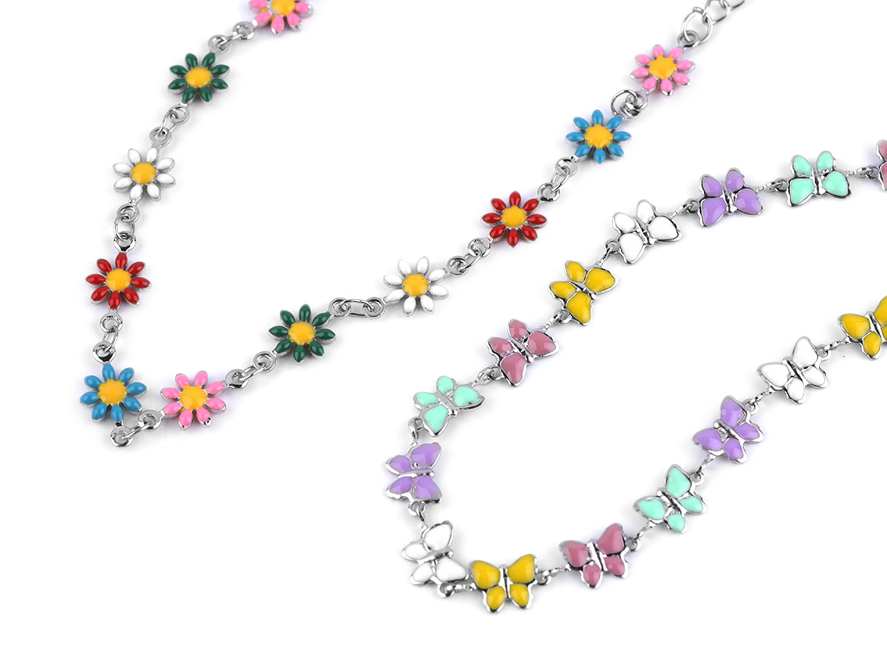 Bratara de glezna din otel inoxidabil - Multicolor (1 Bucată)