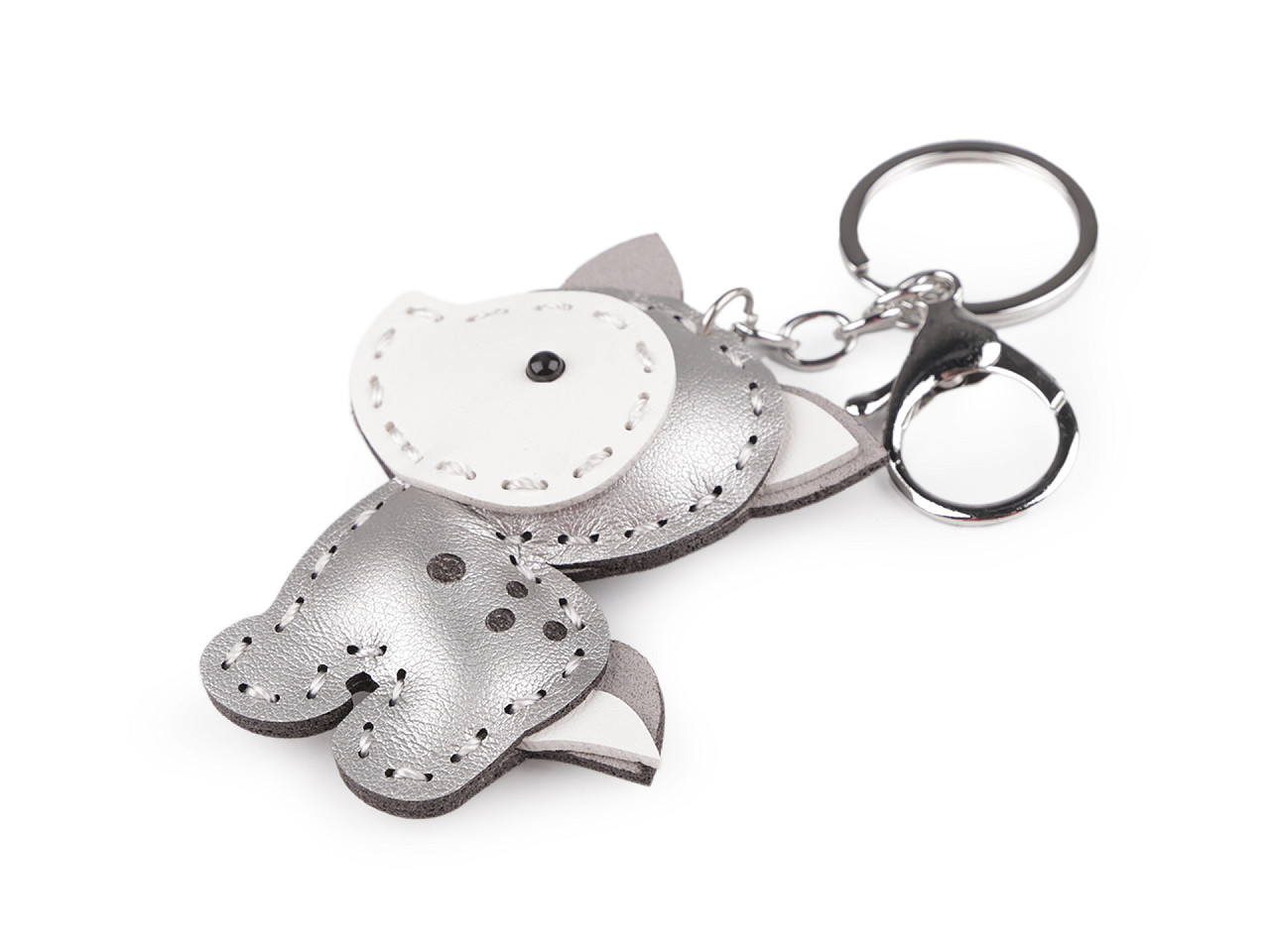 Breloc / pandantiv cheie lup, cal - Maro (1 Bucată)