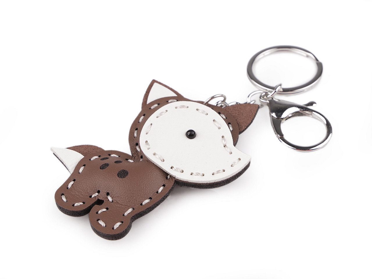 Breloc / pandantiv cheie lup, cal - Maro (1 Bucată)