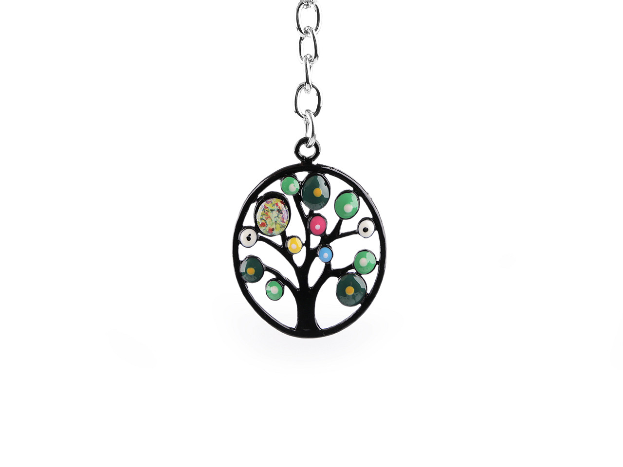 Breloc bufniță, arborele vieții - Verde (1 Bucată)