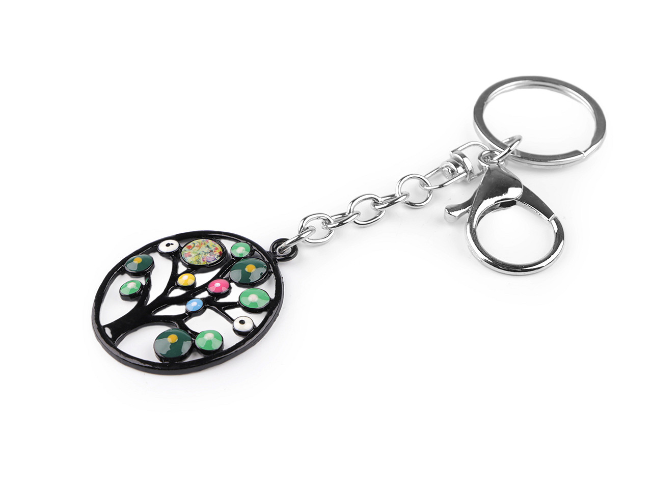 Breloc bufniță, arborele vieții - Verde (1 Bucată)