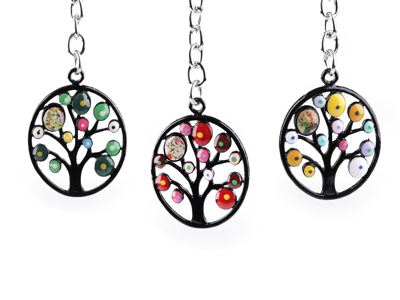 Breloc bufniță, arborele vieții - Verde (1 Bucată)