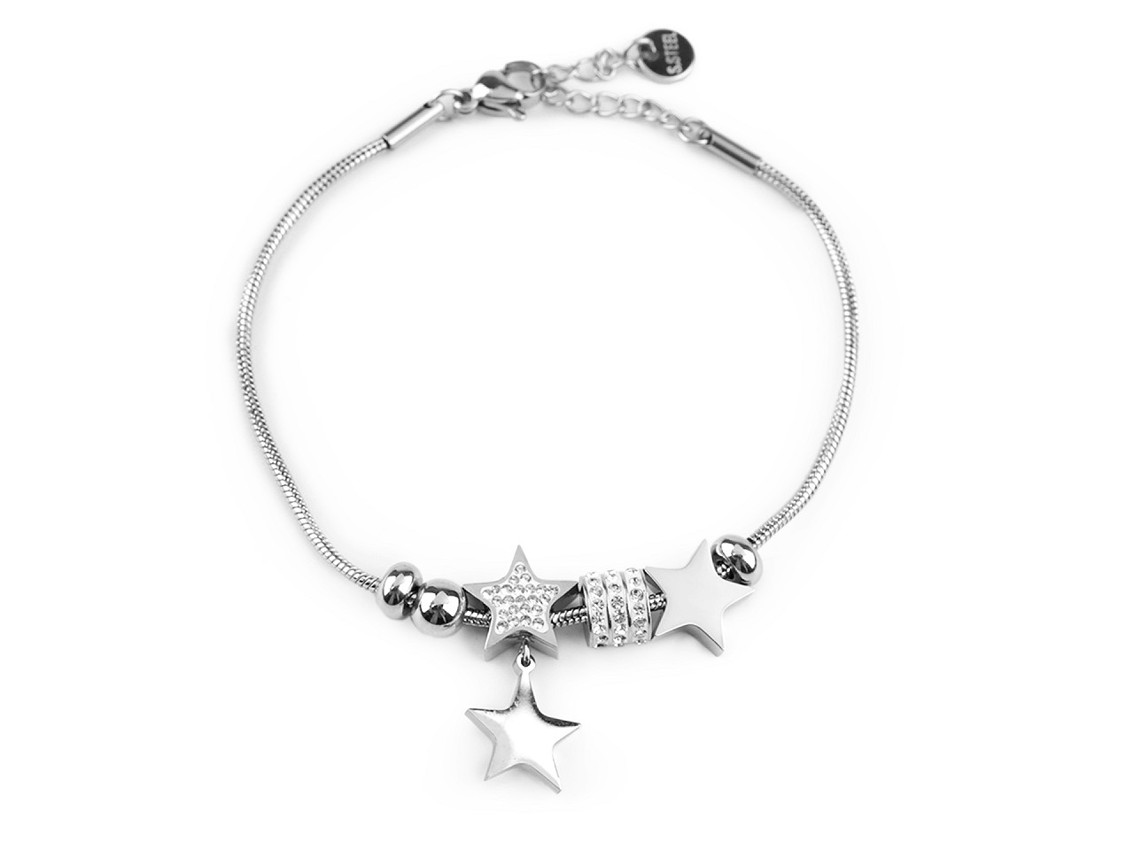 Bratara din otel inoxidabil - Argintiu (1 Bucată)