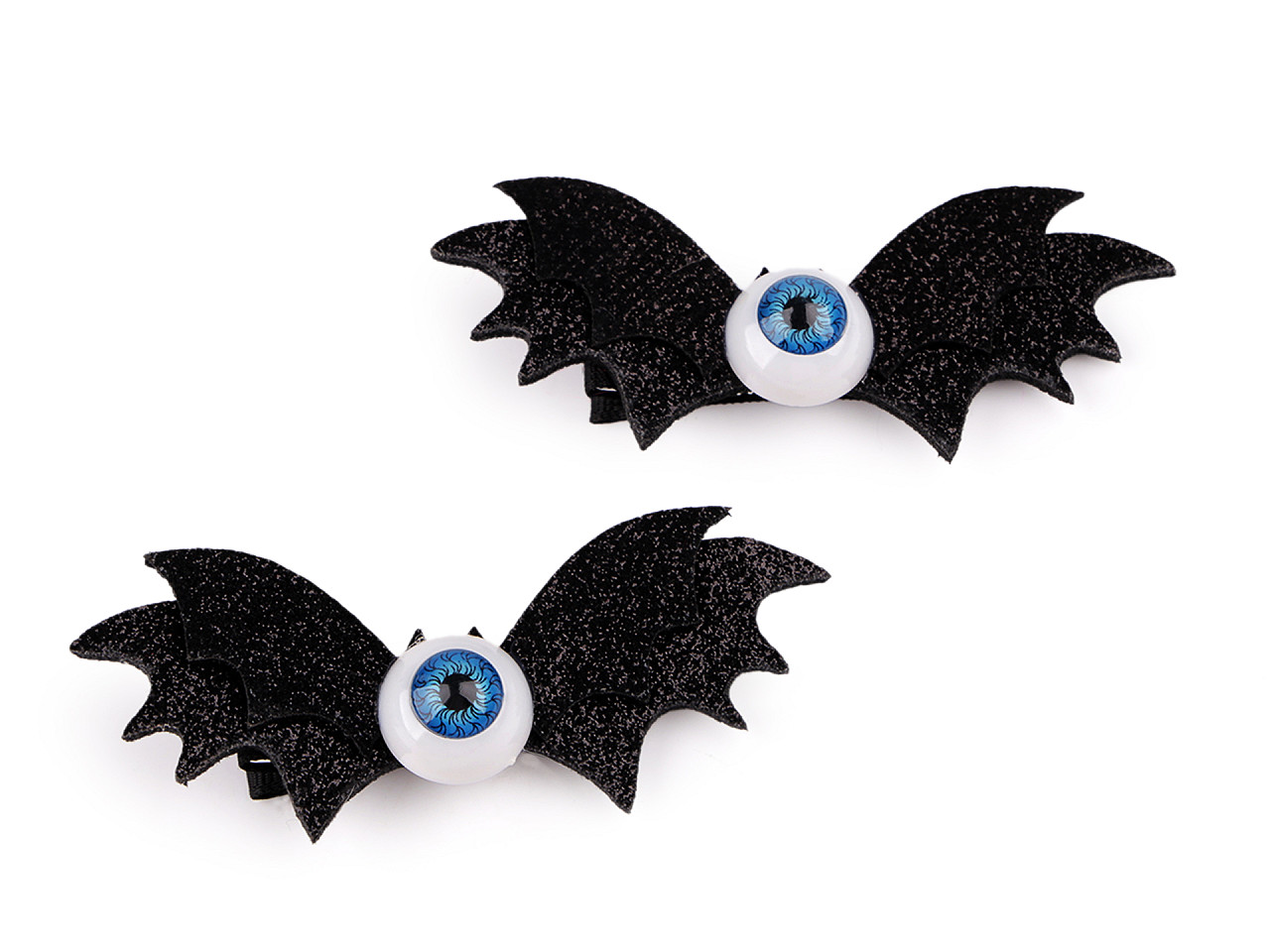 Agrafe de păr pentru petrecere halloween - Negru (1 Card)