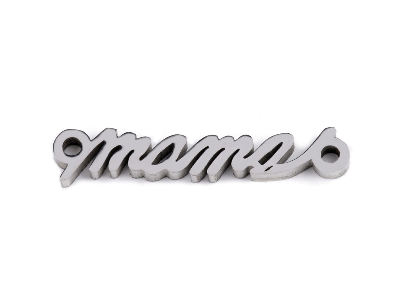 Pandantiv din oțel inoxidabil mama, pentru realizarea brățărilor și colierelor - Platinum (1 Bucată)