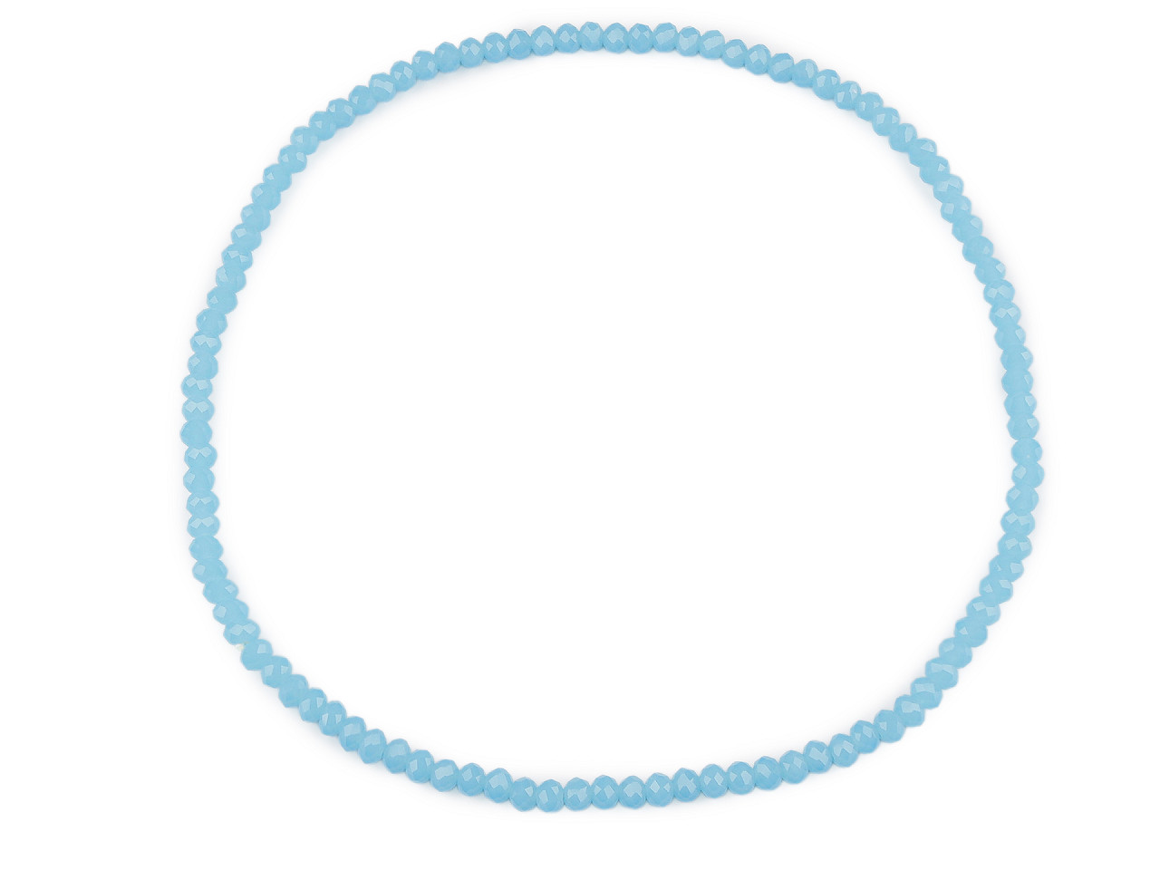 Colier elastic cu strasuri - Verde măr (1 Bucată)