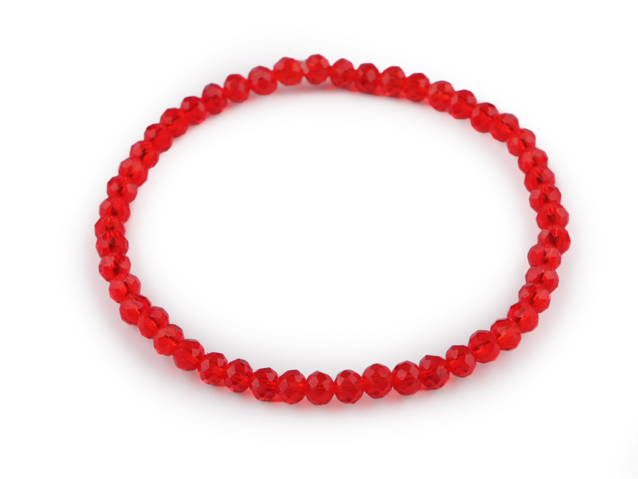 Bratara elastica cu margele fatetate - Albastru azur (1 Bucată)