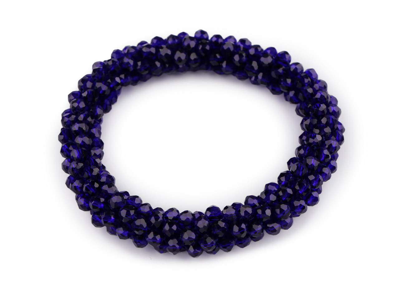 Bratara / elastic de par din margele - Argintiu (3 Bucăți) Bratara / elastic de par din margele - Argintiu (3 Bucăți)