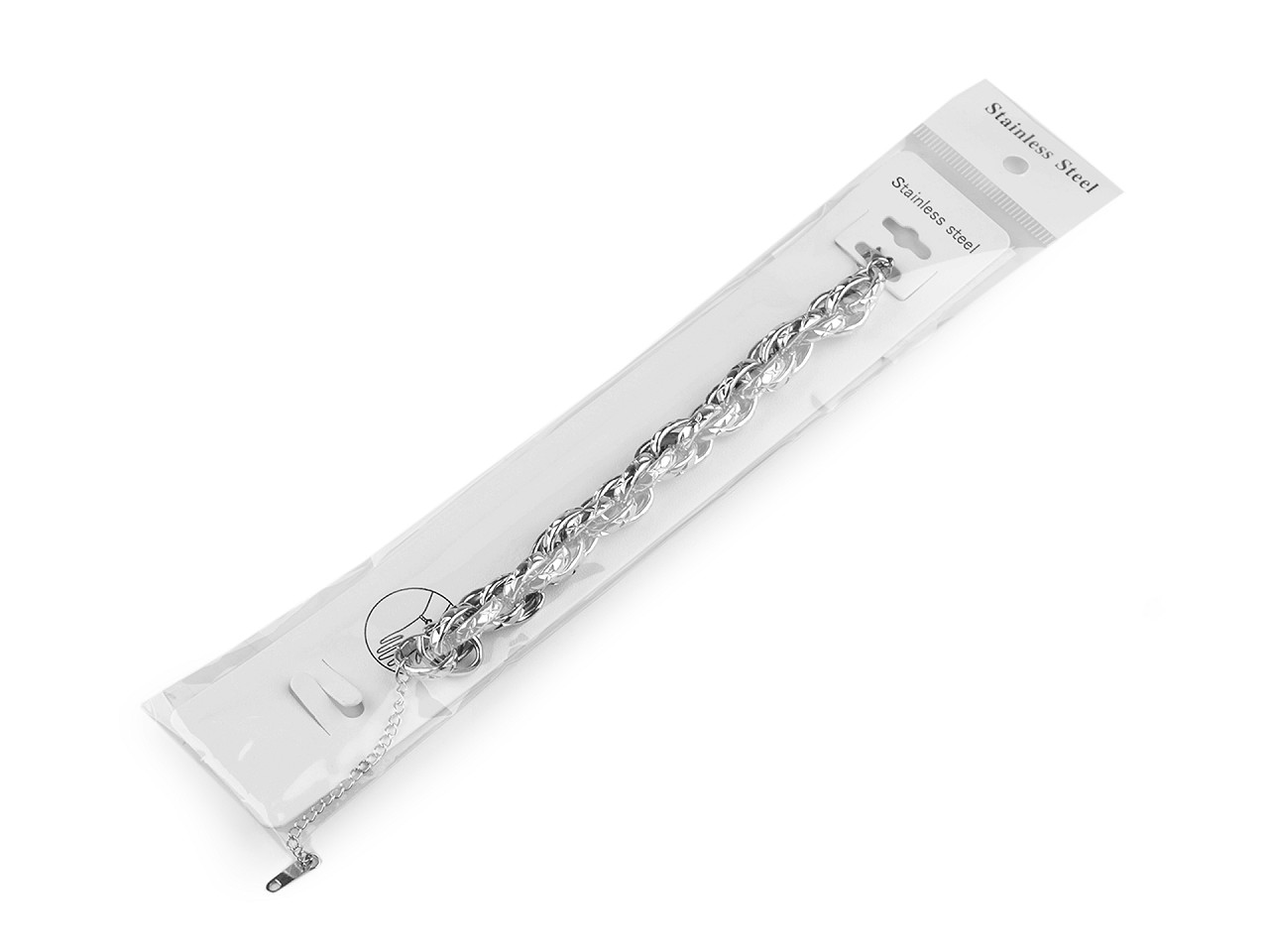 Bratara din otel inoxidabil - Argintiu (1 Bucată)