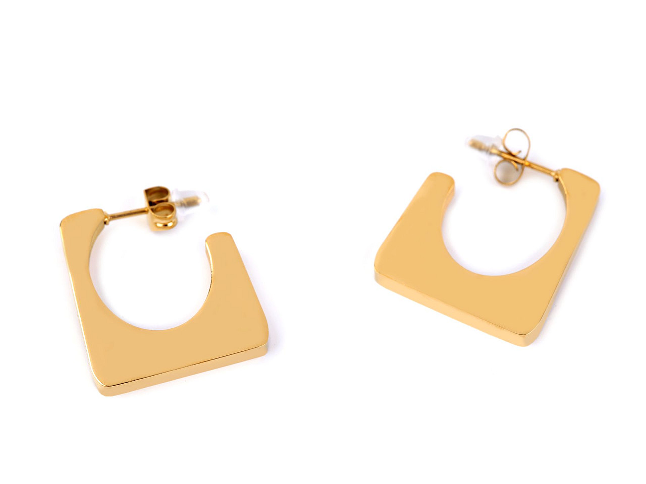 Cercei din oțel inoxidabil - Auriu (1 Pereche)