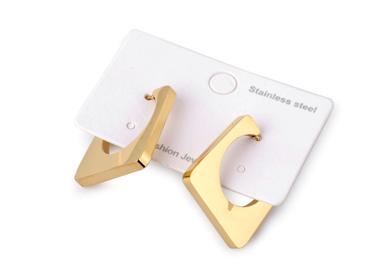 Cercei din oțel inoxidabil - Auriu (1 Pereche)