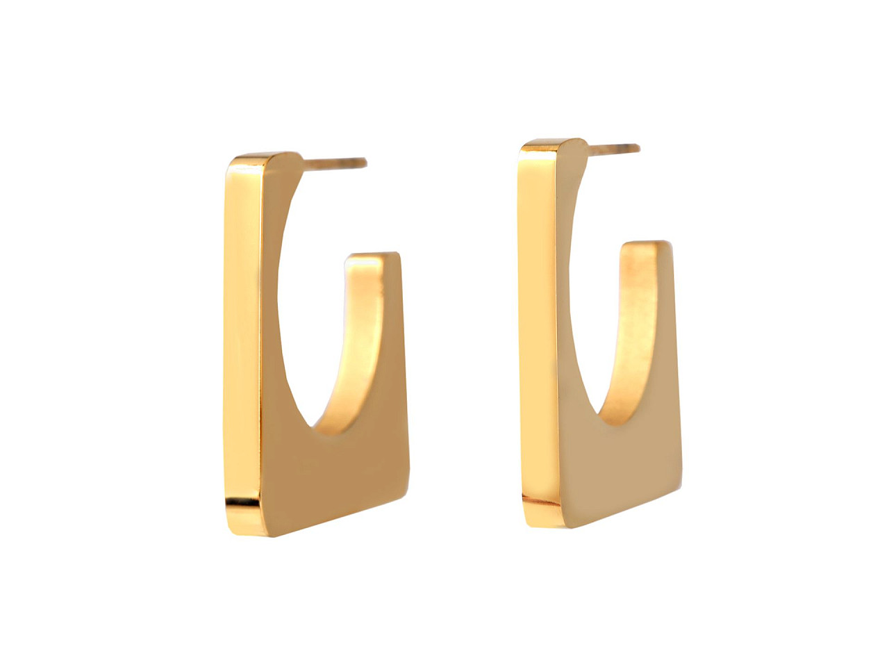 Cercei din oțel inoxidabil - Auriu (1 Pereche)