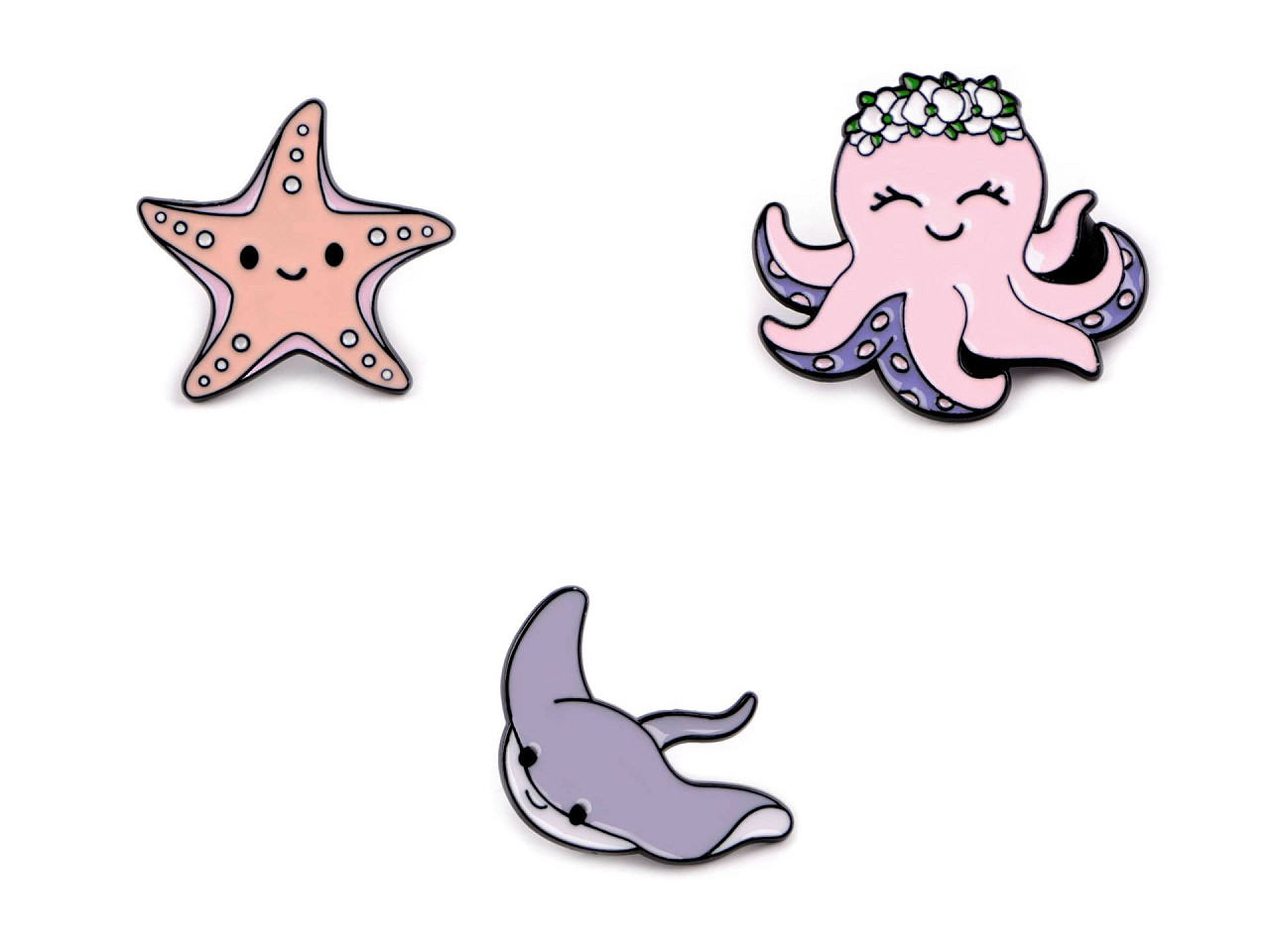 Broșă / insignă sea world - Roz deschis (1 Bucată)