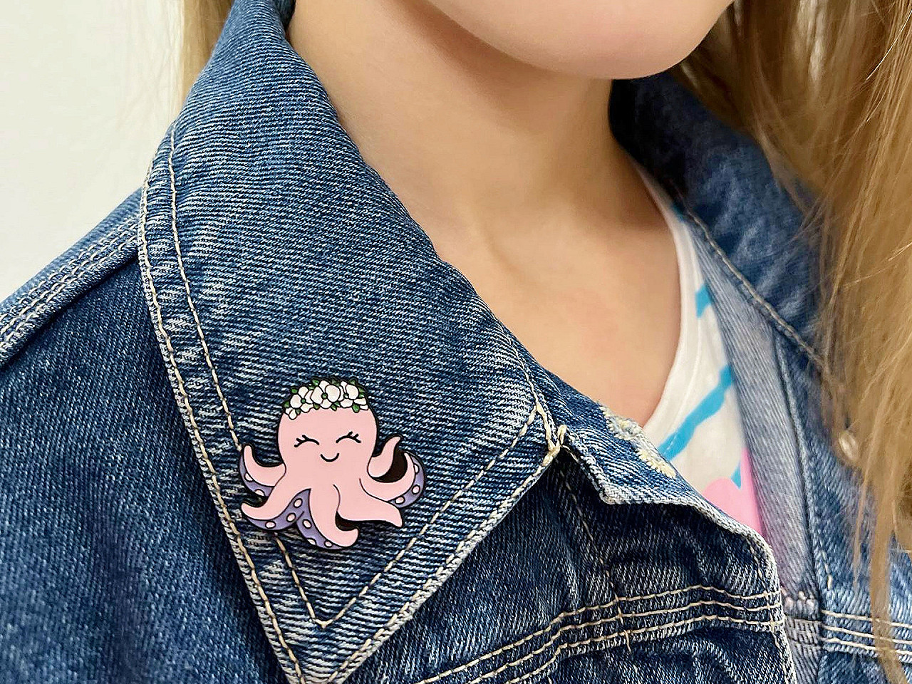 Broșă / insignă sea world - Roz deschis (1 Bucată)