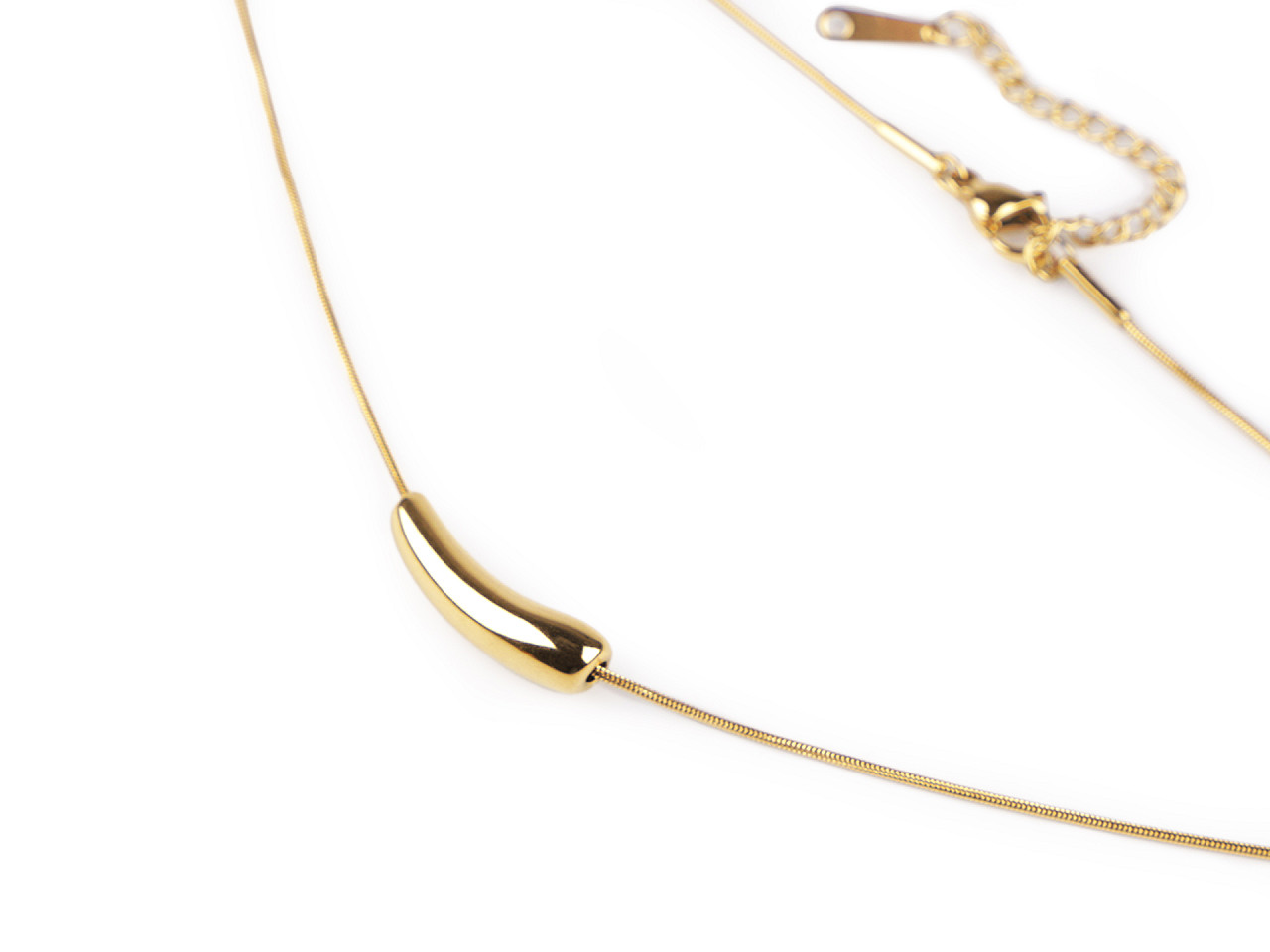 Colier din oțel inoxidabil - Auriu (1 Bucată)