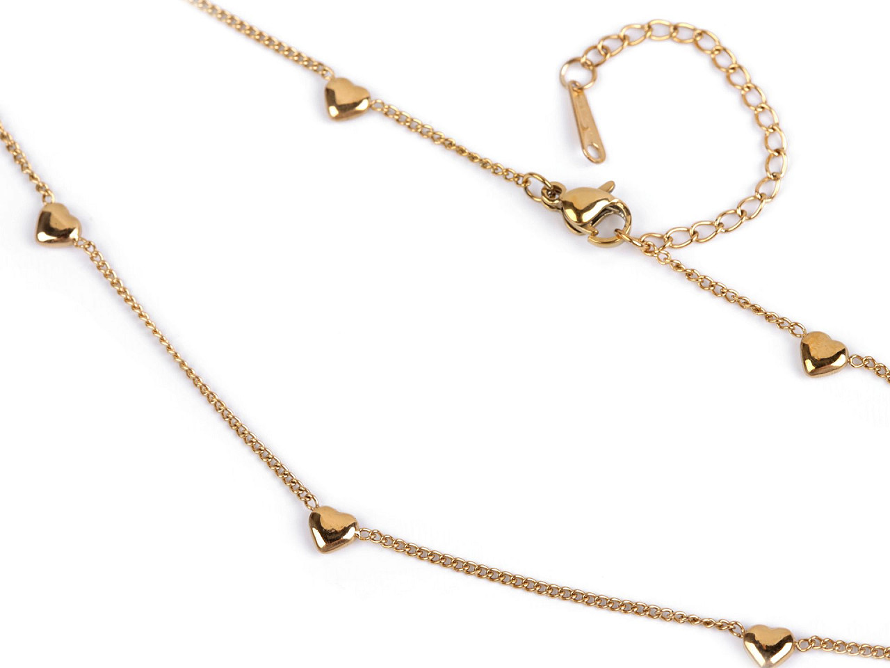 Colier inimă din oțel inoxidabil - Argintiu (1 Bucată)