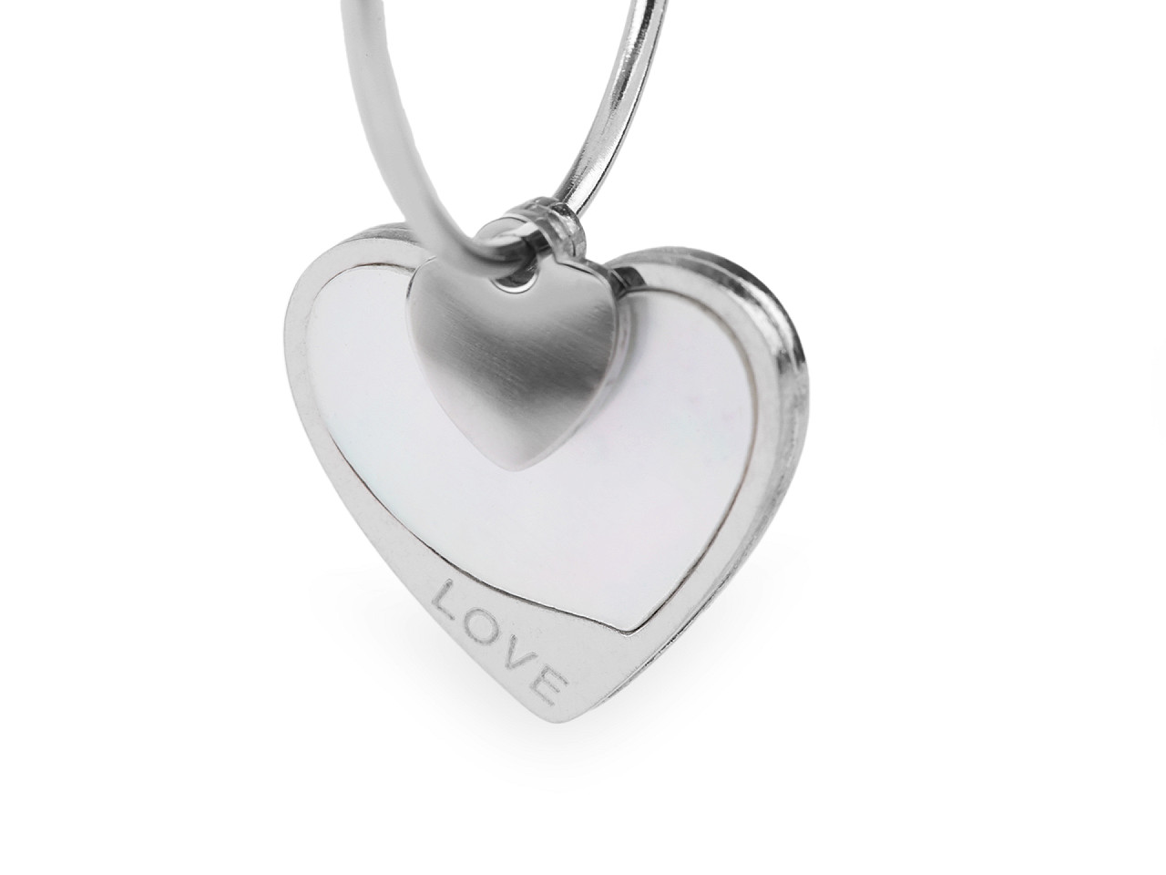 Cercei din oțel inoxidabil cercuri inimioare - Auriu rose (1 Pereche)