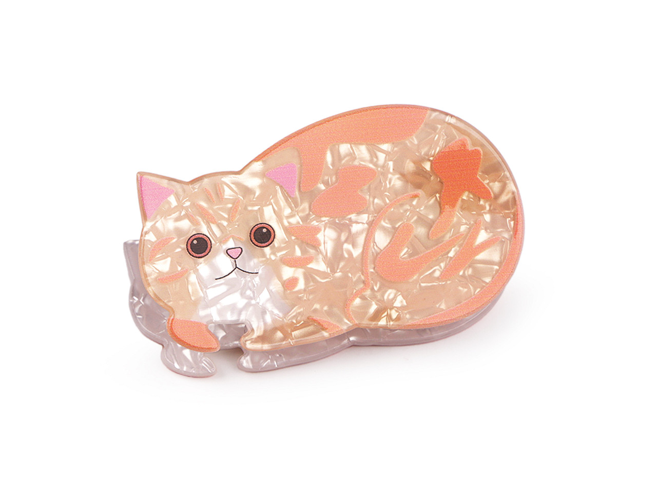 Clește pentru păr - Roz somon deschis (1 Bucată)