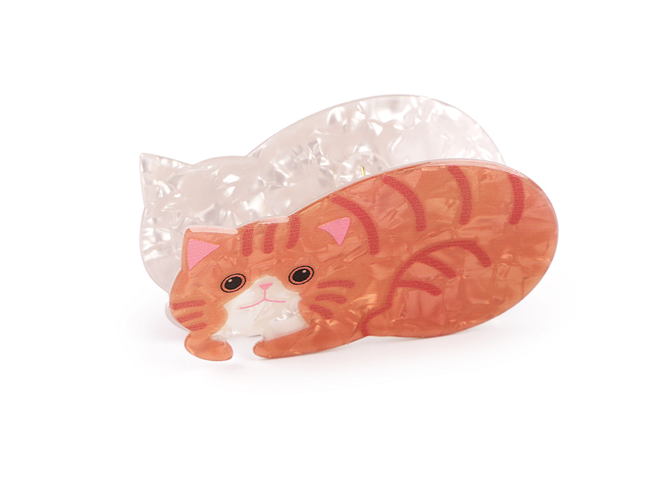 Clește pentru păr - Roz somon deschis (1 Bucată)