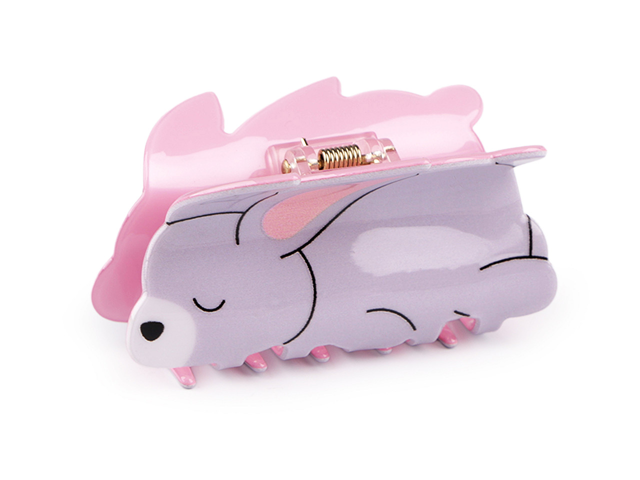 Clește pentru păr - Violet pudrat (1 Bucată)