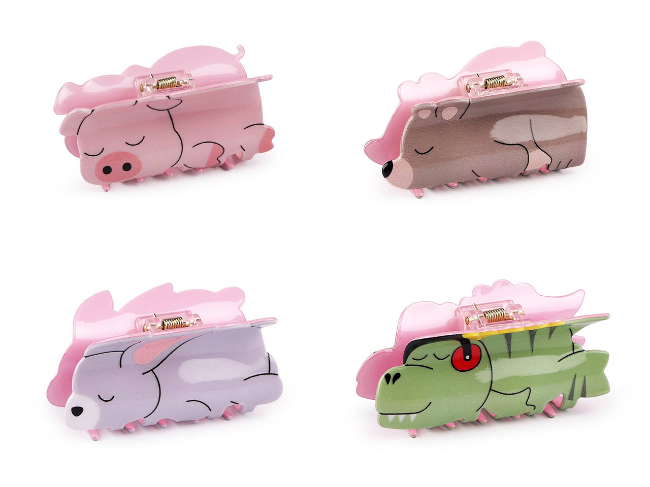 Clește pentru păr - Violet pudrat (1 Bucată)