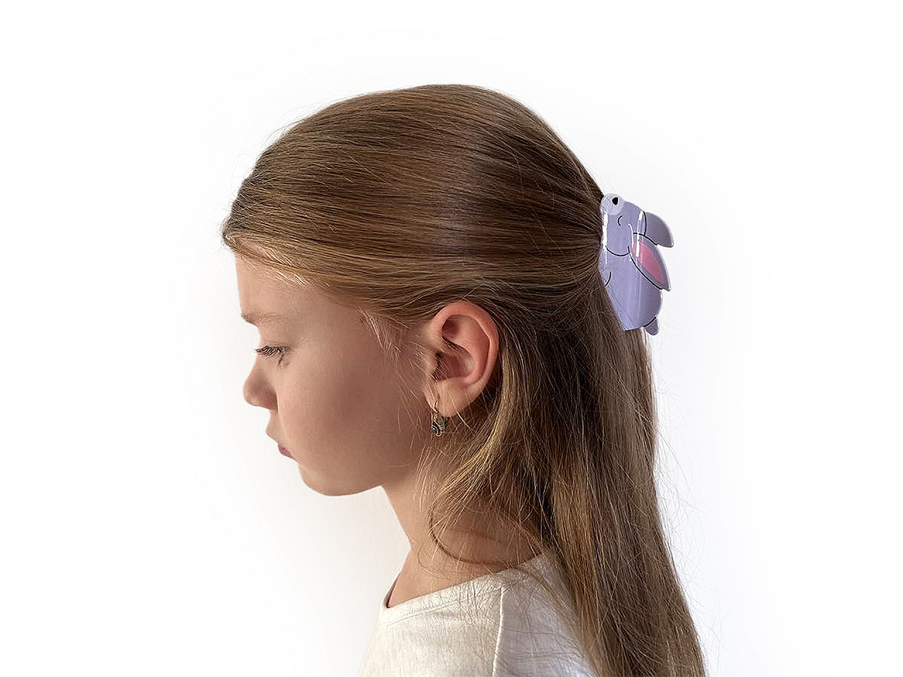 Clește pentru păr - Violet pudrat (1 Bucată)