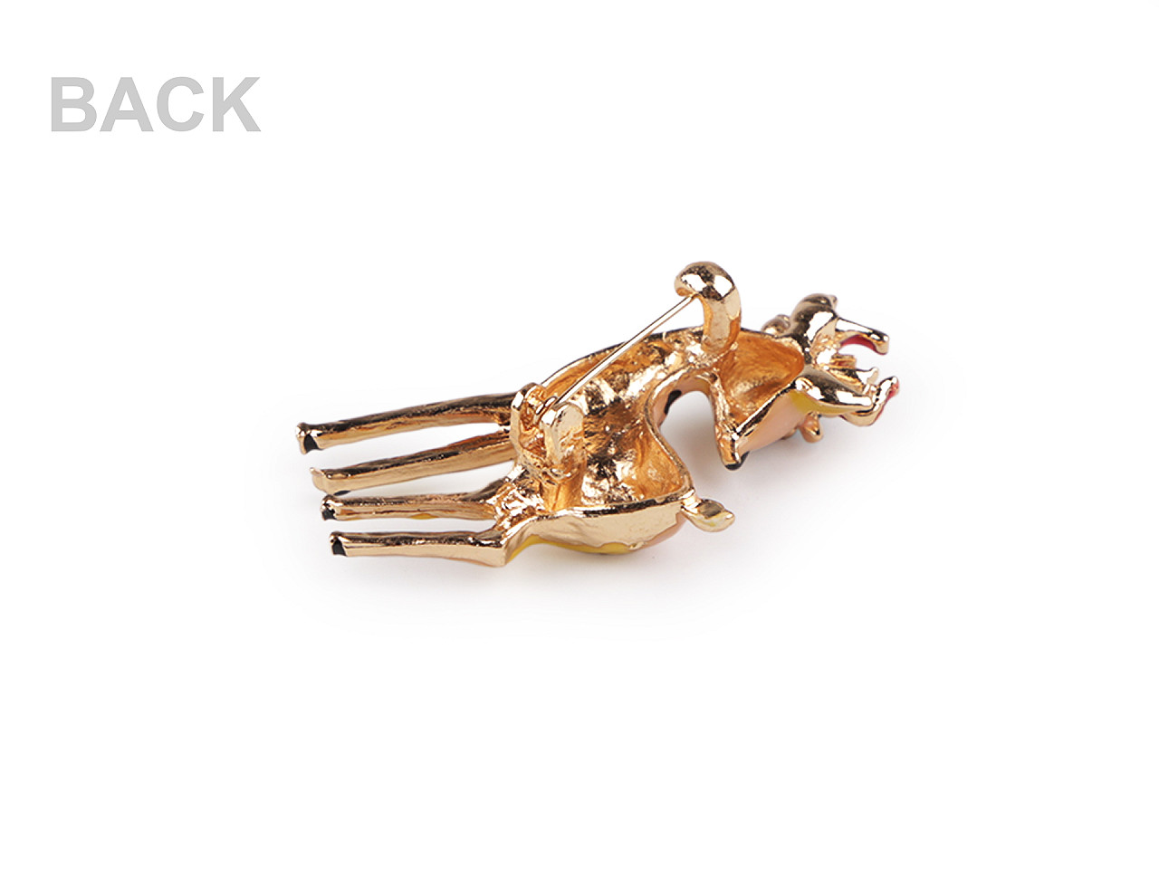 Broșă căprioară - Auriu deschis (1 Bucată)