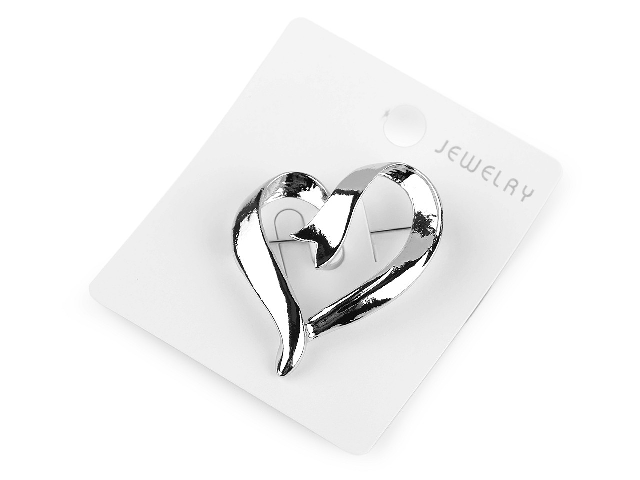 Brosa inima - Auriu deschis (1 Bucată)