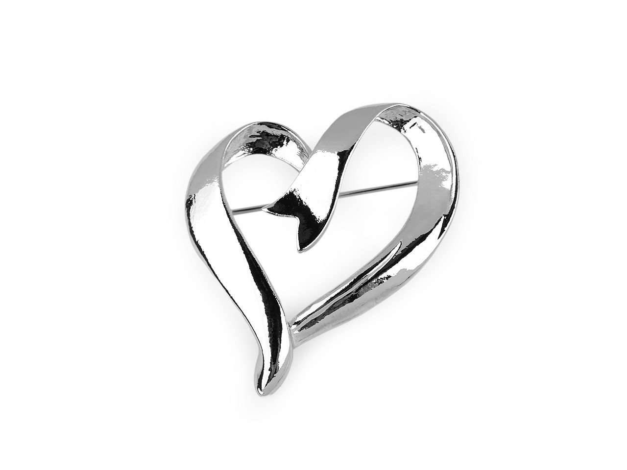 Brosa inima - Auriu deschis (1 Bucată)