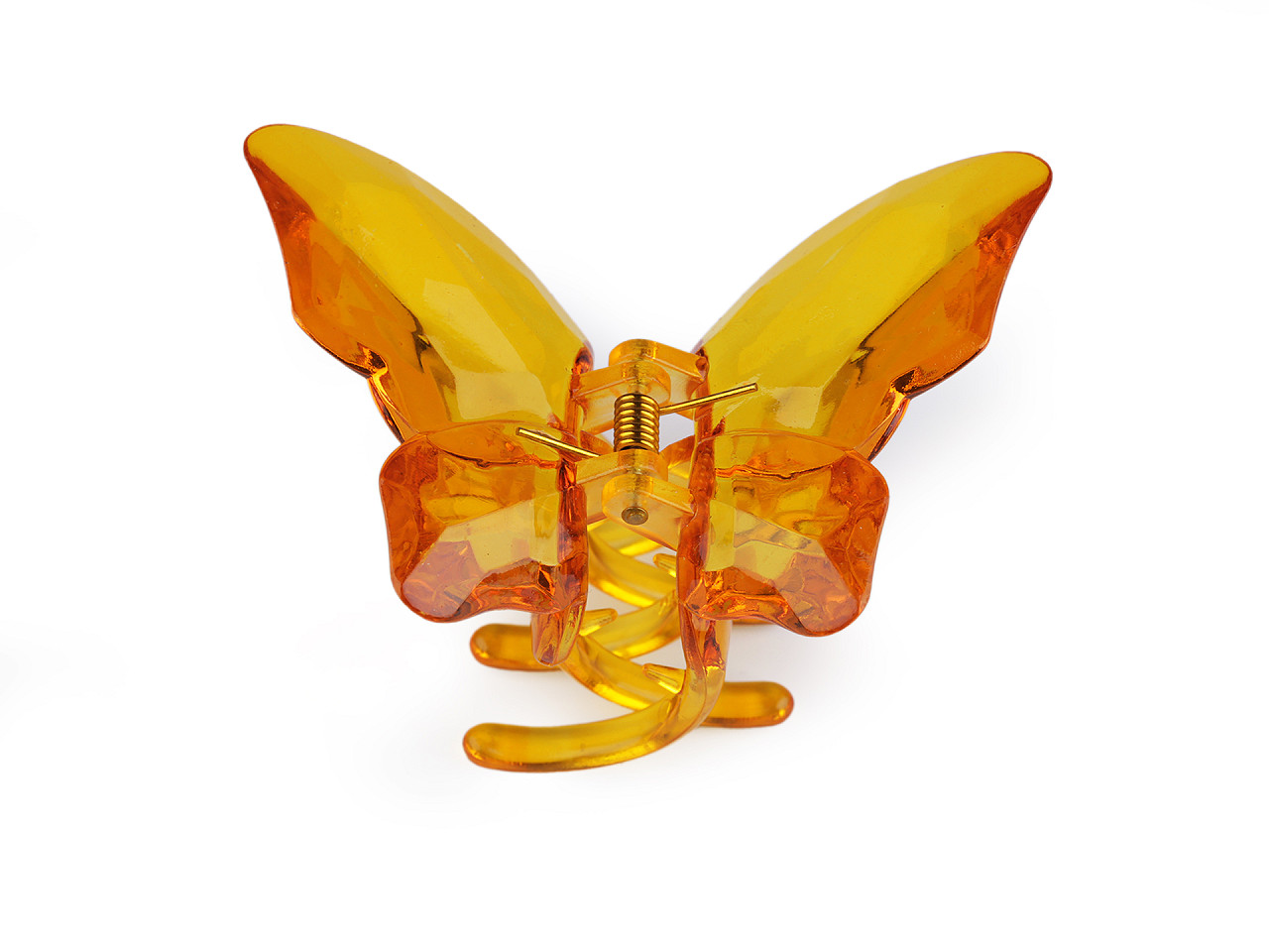 Cleste de păr fluture - Portocaliu (1 Bucată)