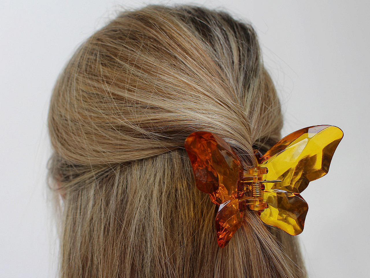 Cleste de păr fluture - Portocaliu (1 Bucată)