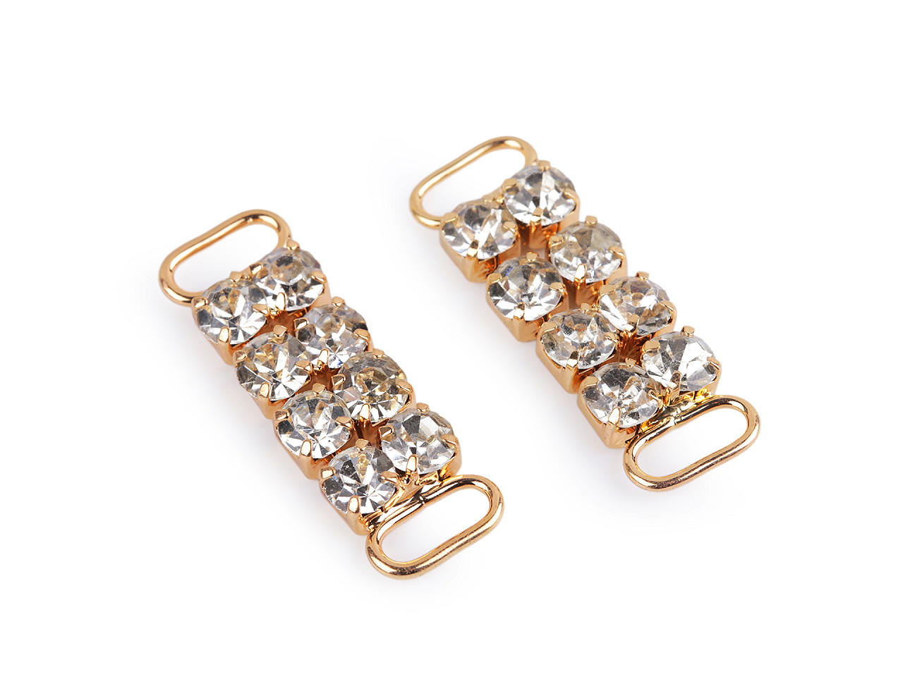 Decorațiune cu strasuri pentru îmbrăcăminte și accesorii 12x37 mm - Argintiu (10 Bucăți)